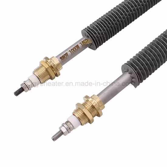 Réchauffeur d'air industriel à ailettes pour conduits/bancs de charge/sécheuses et fours