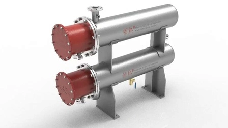 Chauffage en ligne horizontal de processus de circulation de pipeline de liquide d'huile lubrifiante pour industriel