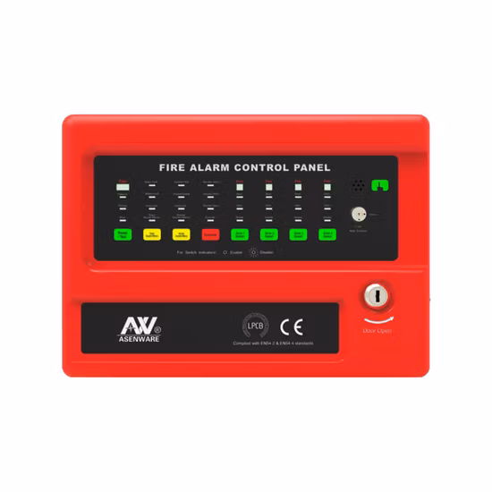 Panneau de commande du système d'alarme incendie conventionnel des fabricants d'alarme incendie Asenware